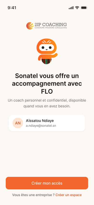 Aperçu de l'application FLO